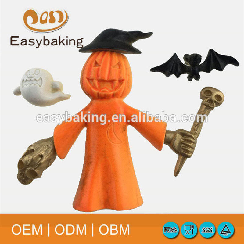 Silicone Polymer Clay Molds With Halloween Festival Pumpkin