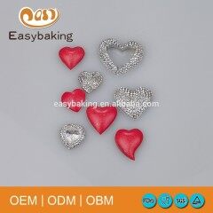 Heißer Verkauf Imbue Diamant-Liebes-Herz-Form-Halsketten-Anhänger-Kuchen-Dekoration-Silikon-Pralinen-Form