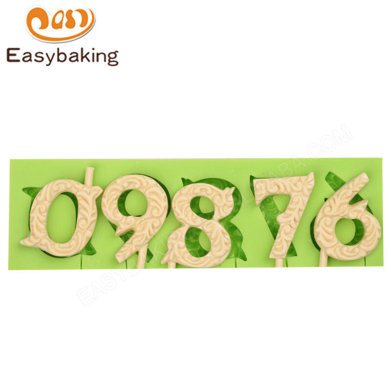 Number Fondant Silicone Molds for Cake Decorating mould