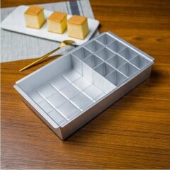 DIY Bakeware Bewegliche Typennummer Buchstabenkombination Quadratisches Kuchenform-Set