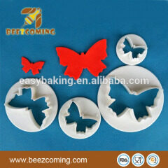 Wholesale alibaba food grade plastic butterfly 3d cookie cutter