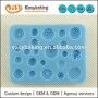 Cake decorating supplies multi button shaped silicone mold for chocolate