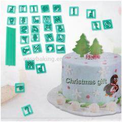 DIY Baking Tools 29 Englische Buchstaben, digitale Symbole, dekorativer Stempel für Kekse/Kuchen