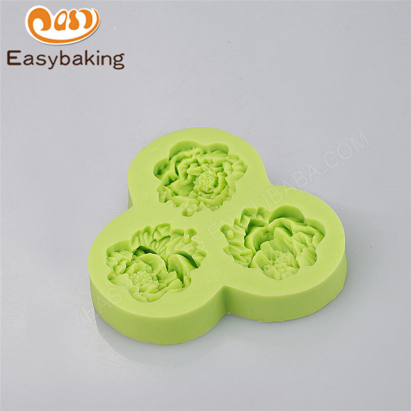 Food grade Flower shape silicone wedding and anniversary cake decorating mold fondant mould