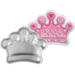 Molde de aluminio para hornear King Queen Princess Crown Cake Tin
