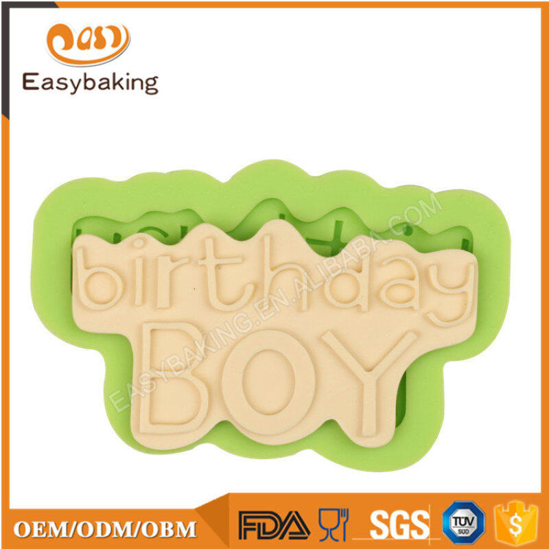 Plaque Cake Decorating Happy Birthday Silicone Mould