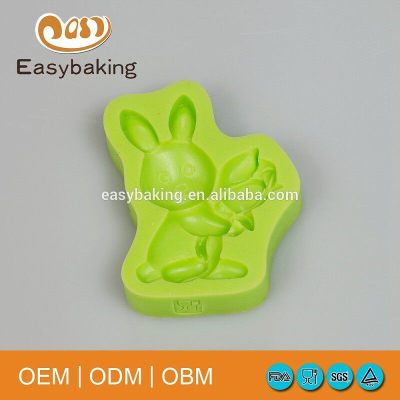 Wholesale promotional products rabbit shaped different shape silicone baking molds