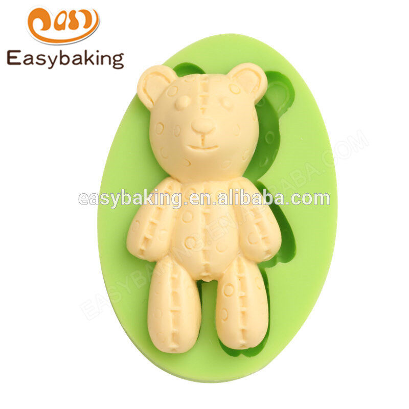 Food Grade Top-Selling Customized Lovely Teddy Bear Silicone Molds