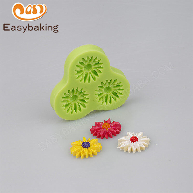 Hot product daisy flower silicone fondant decoration mold cake tools