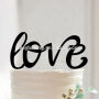 Love Shaped Cake Topper Wedding Birthday Party Decorating Appliance