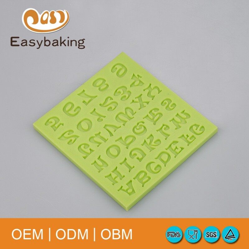 Hot Selling Low MOQ Custom Silicone Mold Letters Alphabet