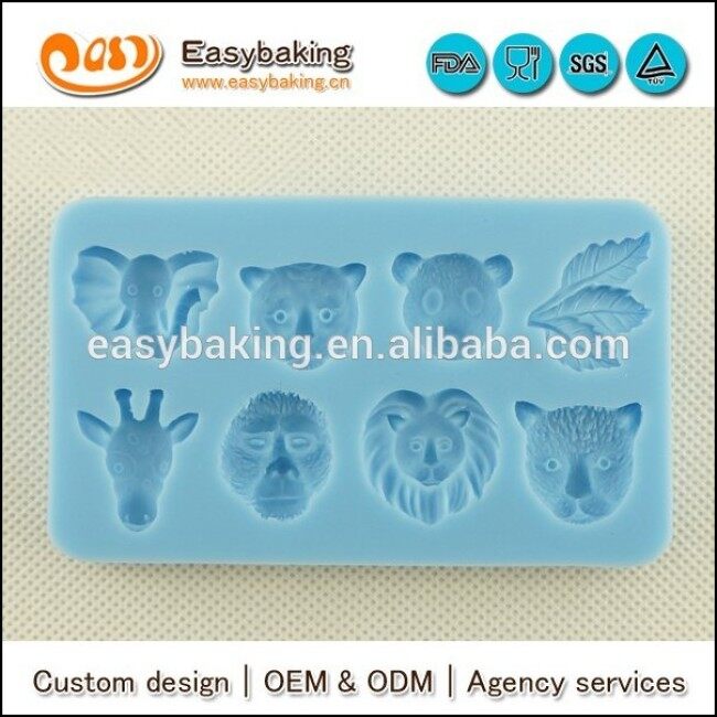 Animal series silicone molds fondant tools cake decorating