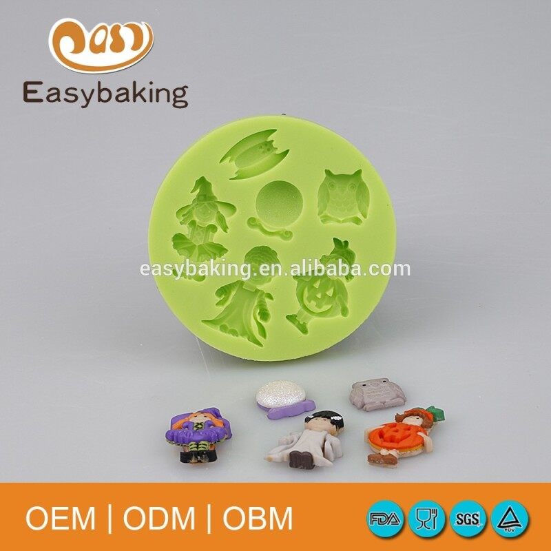Hot selling Halloween Theme Silicone Fondant Mould Cake Tools