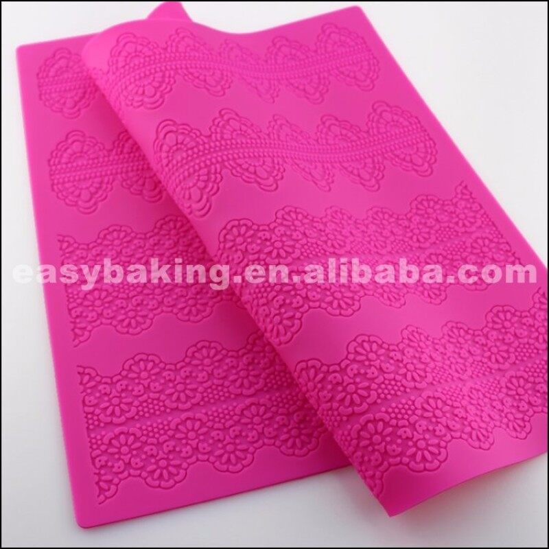 Modern Design Lace Silicone Molds Fondant Cakes Mat