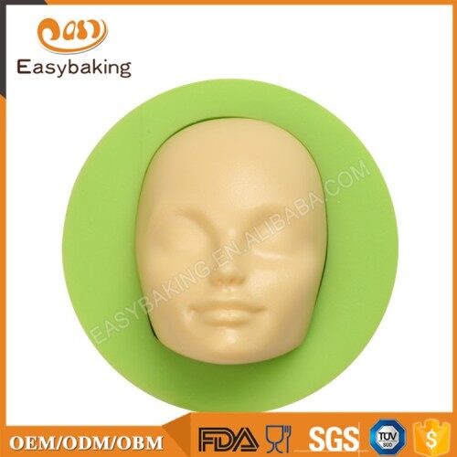 Wholesale Market Man Face Shape Round Mold Soap Silicone