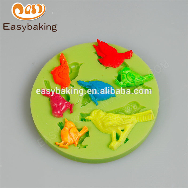 Factory wholesale new arrival custom made birds series round silicone molds