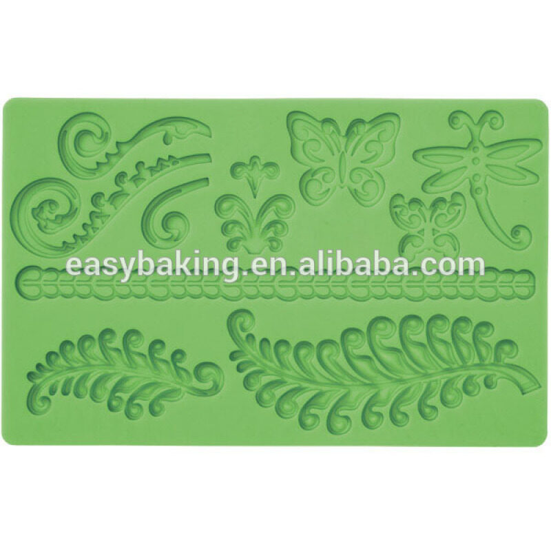 Silicone fondant lace mat decorating tools for bakeware