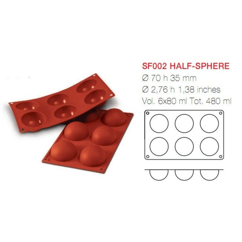 Emergency Services Half Sphere Pans Baking Silicone Molds
