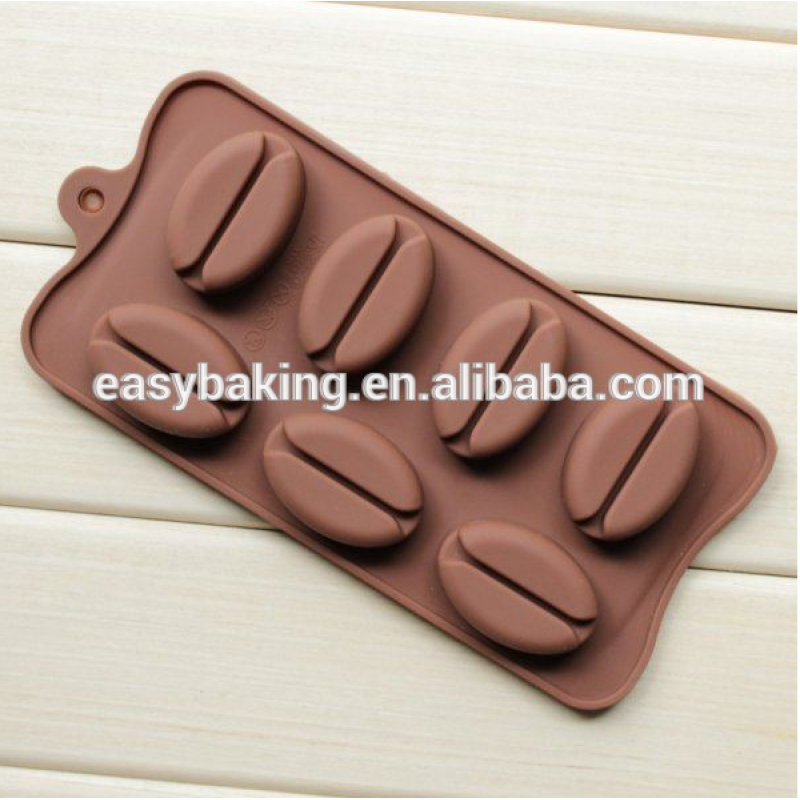 Silicone mold The coffee beans shape Chocolate chip molds silicone