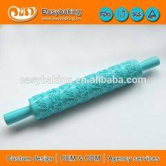 Custom Butterfly Fondant Embossing Plastic Rolling Pin For Cake Decorating