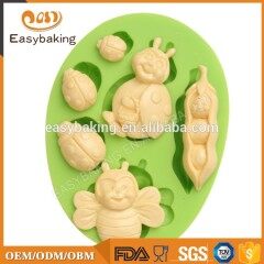 Bee insect shape muffin silicone cake mold easter chocolate mold