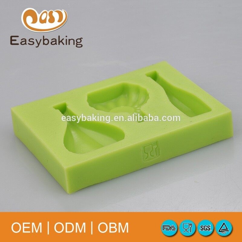 Factory Price A Bottle Of Wine Cake Decorating Silicone Fondant Chocolate Molds