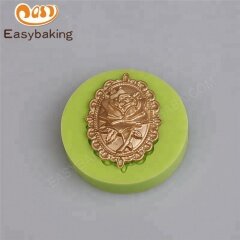 Rose Border Plaque Silicone mould for Cake Decorating