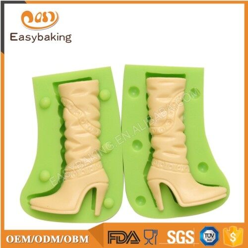 Best Selling Souvenir Chocolate Thigh Boot Shoe Mold Silicone