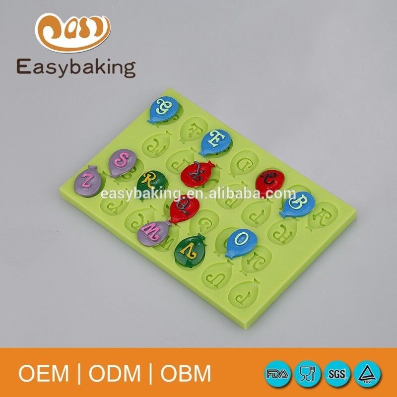 Lollipop Letter Cake Decoration Silicone Fondant Mold For Sweet
