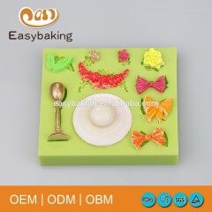 Craft Bow Flowers Travel Cap Trophy Silicone Bakeware Cupcake Molds For Cake Decorate