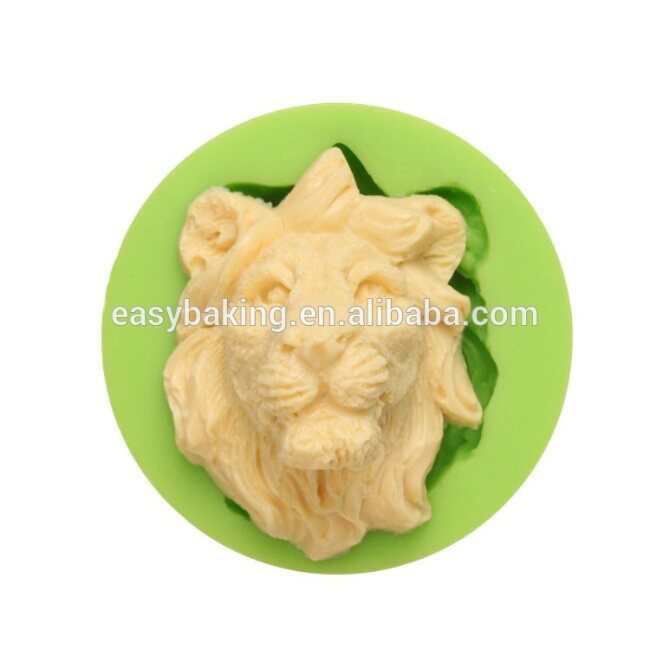Custom animal series 3d lion silicone soap molds cupcake mould
