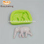 China high quality wholesale elephant silicone molds for cake decorating