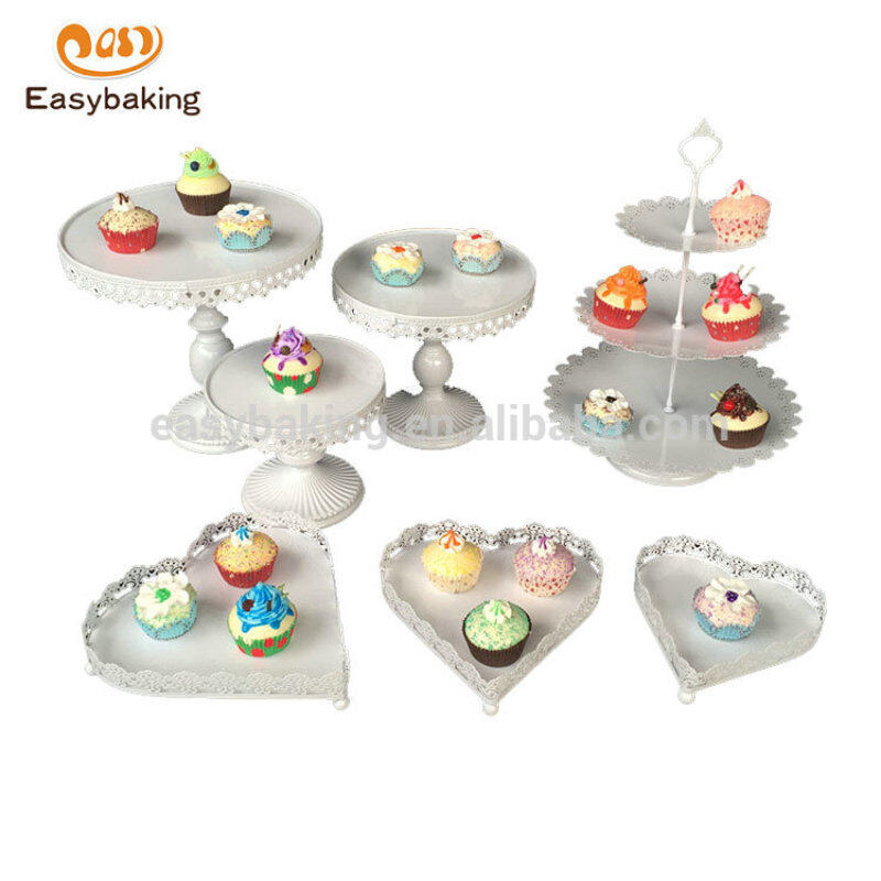 China factory custom high quality Many shapes metal cake stand for home or wedding