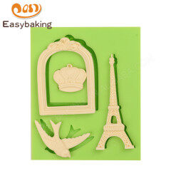 Cake Decoration Silicone Mold Eiffel Tower Crown Shape