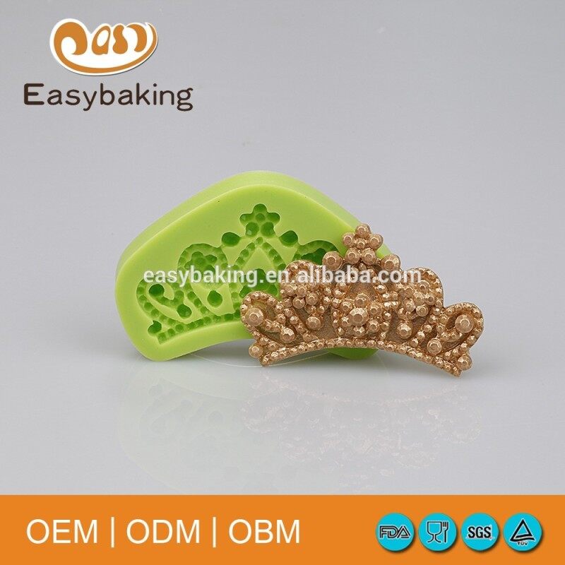 Queen Crown Bakeware Wedding Cake Decorate Fondant Silicone Molds