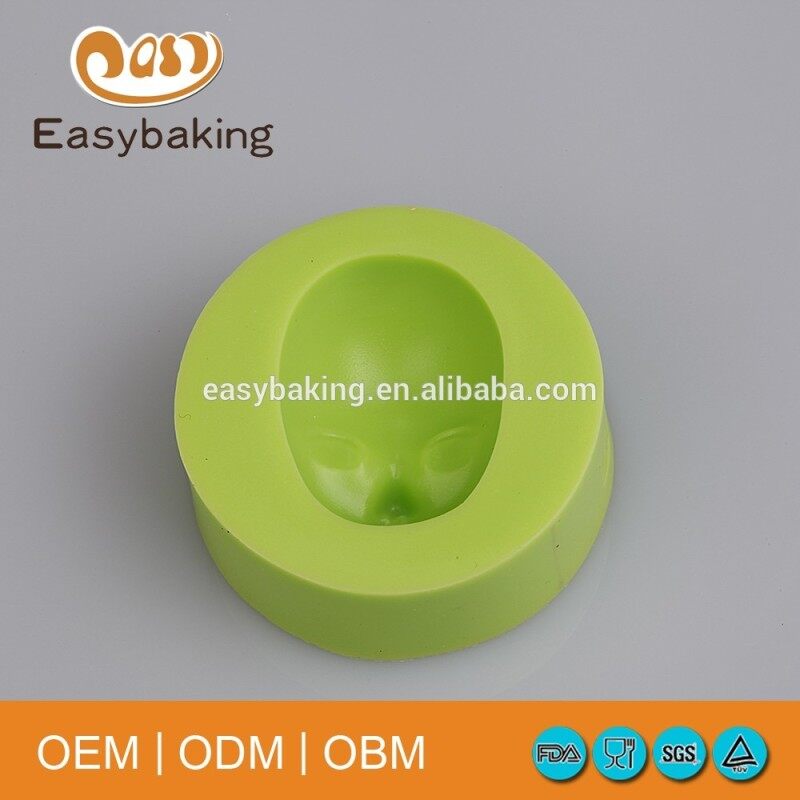Cake decorating tools lady face silicone mold for fondant