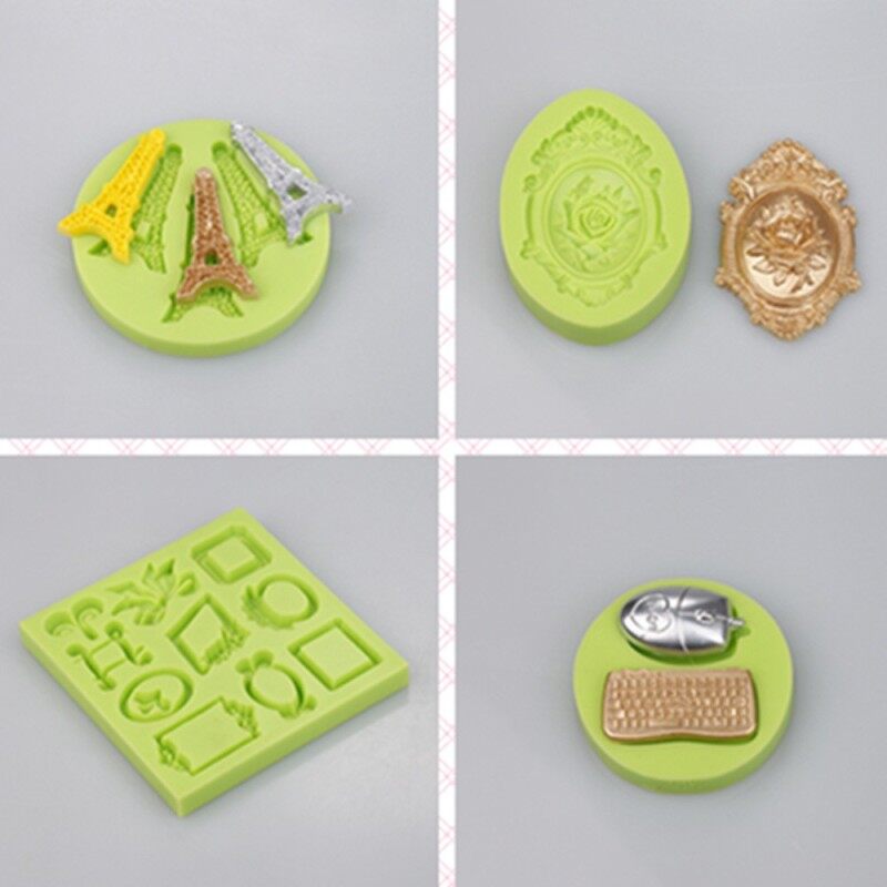 4 Holes BABY Using Things Cupcake Toppers Moulds Silicone