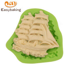 3D Boat  Shape Cake Decorating Tools Baking Mold Fondant Silicone Mold