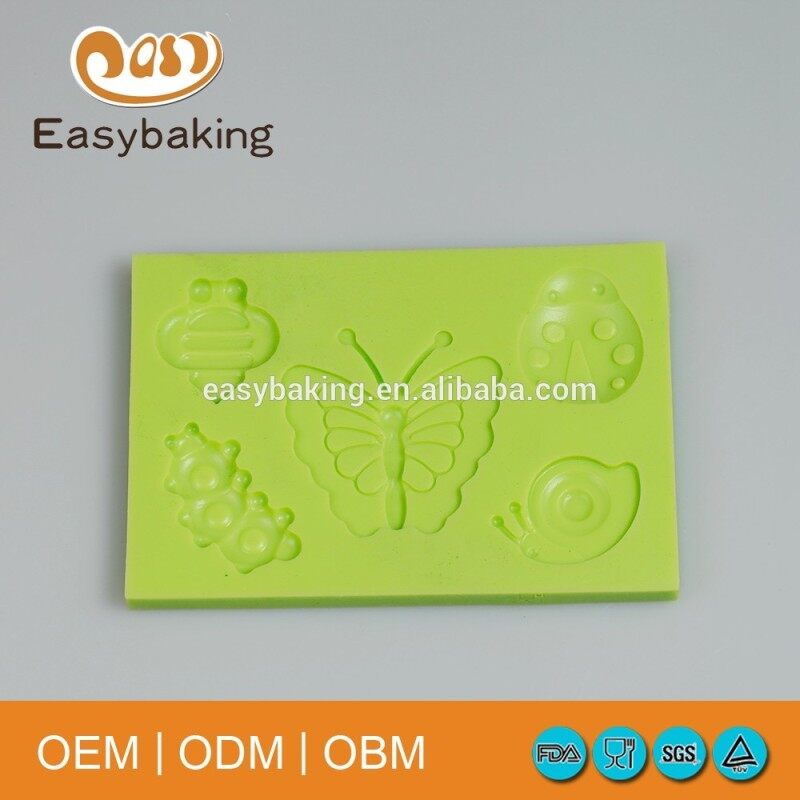 Insect series modeling paste cake decorating fondant butterfly silicone mould