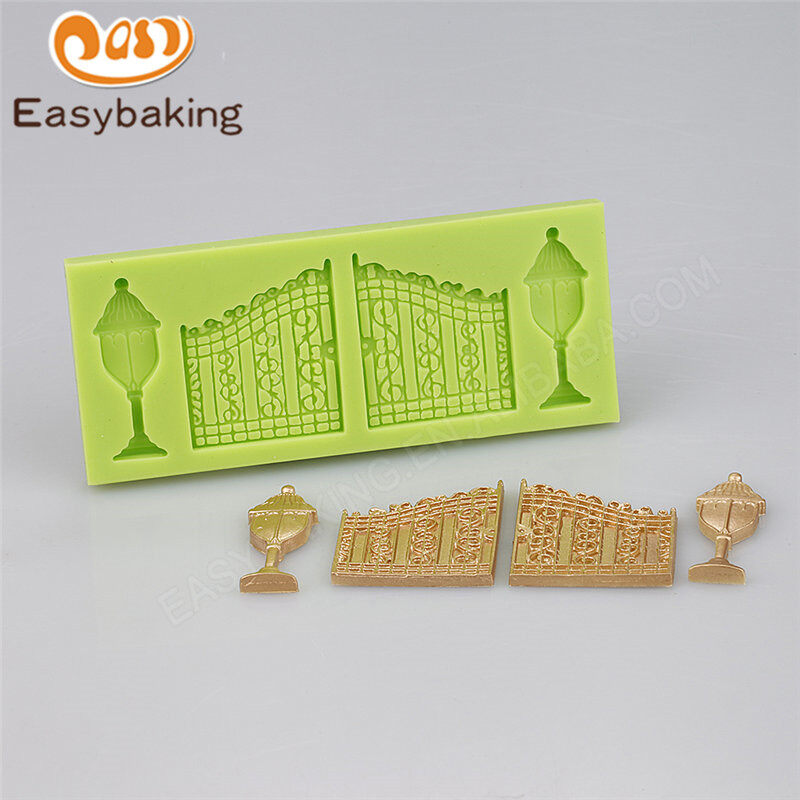 Doors with lights 3d silicone mould fondant tools