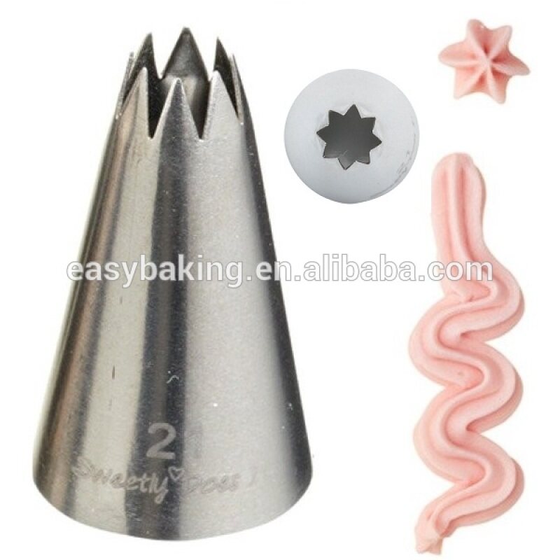 Pastry Flower Icing Tube Star Piping Nozzle