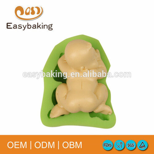 Newest design new born baby shaped diy silicone mold making