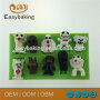 Cute 3D Silicone Decoration Molds With Halloween Skull Dog Shape
