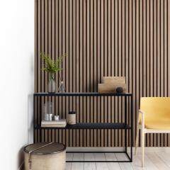 Manufacturer ceiling real slat acoustic eco-Friendly interior wooden wall panel for decoration
