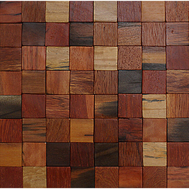Old Ship Mosaic Art Decorative Wood Tile Wooden Restaurant Wall Tile Wood Mosaic