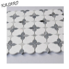 New Design White Lantern Stone Marble Mosaic Tile
