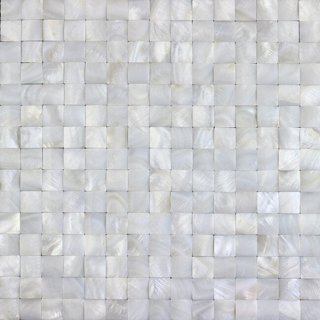 20x20 Shell Brick Pattern Mother Of Pearl Shell White Moroccan Mosaic Tile
