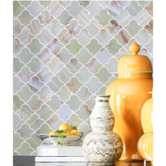 Culture Stone Green Marble Tumble Mosaic Tile