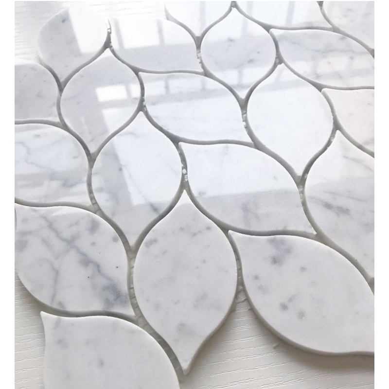 Wall decorative 300x300mm marble mosaic tile for kitchen backsplash