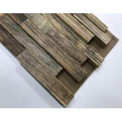 3D Wood Wall Panel Spanish Mix Wood Wall Covering Wooden Cladding
